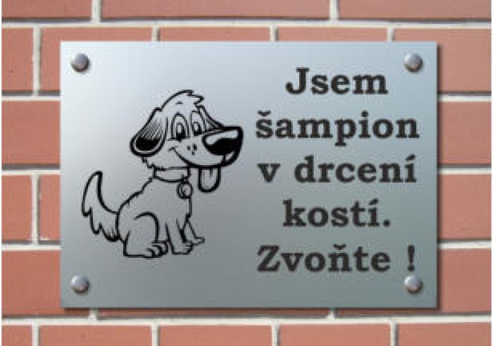 Cedule PVC s vlastním textem, logem, obrázkem