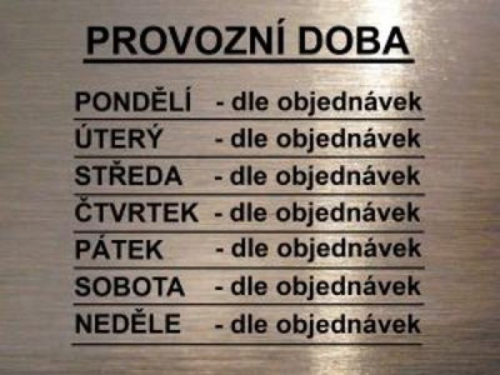 Cedule PVC s vlastním textem, logem, obrázkem