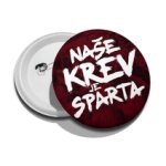 10 ks Placky kovové 2,5cm s vlastním potiskem se špendlíkem
